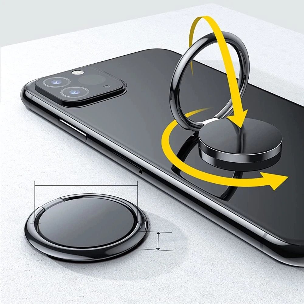 Držáček MOBIL DRŽKA Tech-Protect s úchytem na zadní část telefonu a prst, třpytivě růžový