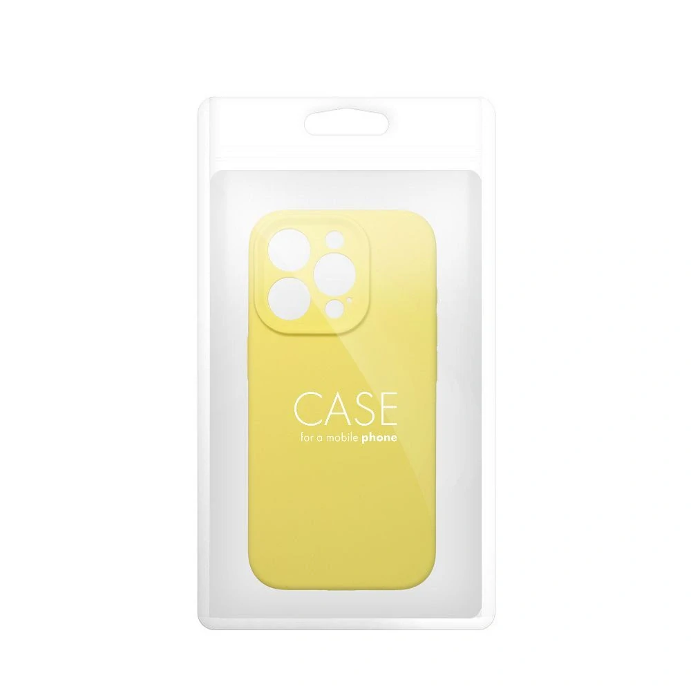 Silikonové pouzdro Coolcase SILICONE 2mm - Apple iPhone 15 Pro Šťavňatě žluté