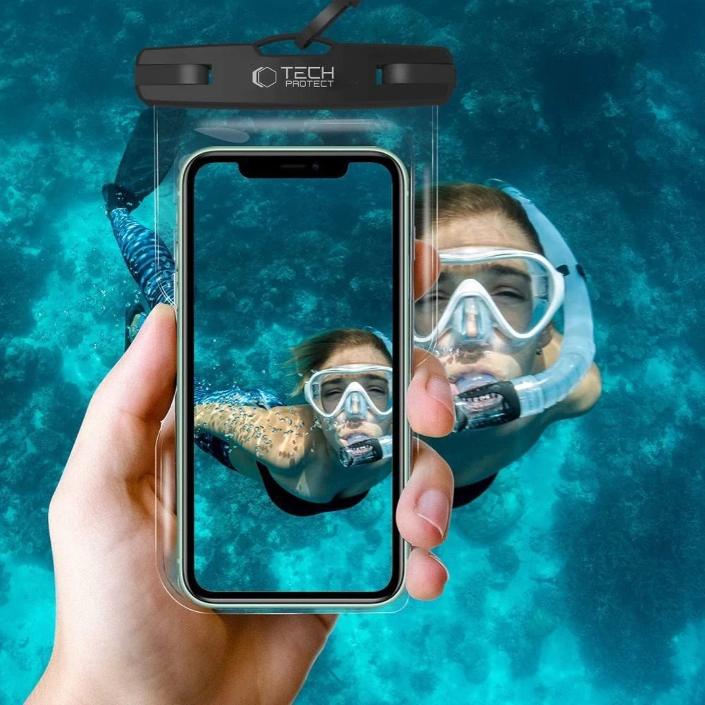 Vodotěsný obal Tech-Protect UWC7 – do 6,9", oranžový