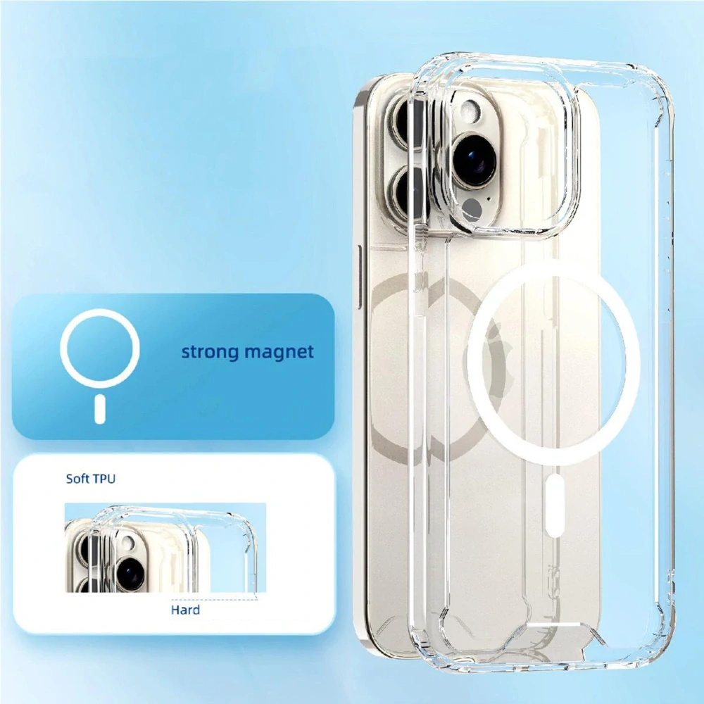 Pouzdro Clear Corner s MagSafe - Apple iPhone 16 Plus - průhledné