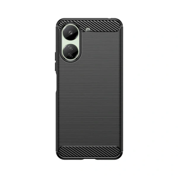 Silikonové pouzdro Coolcase Carbon - Xiaomi Redmi 13C / Poco C65 Černé