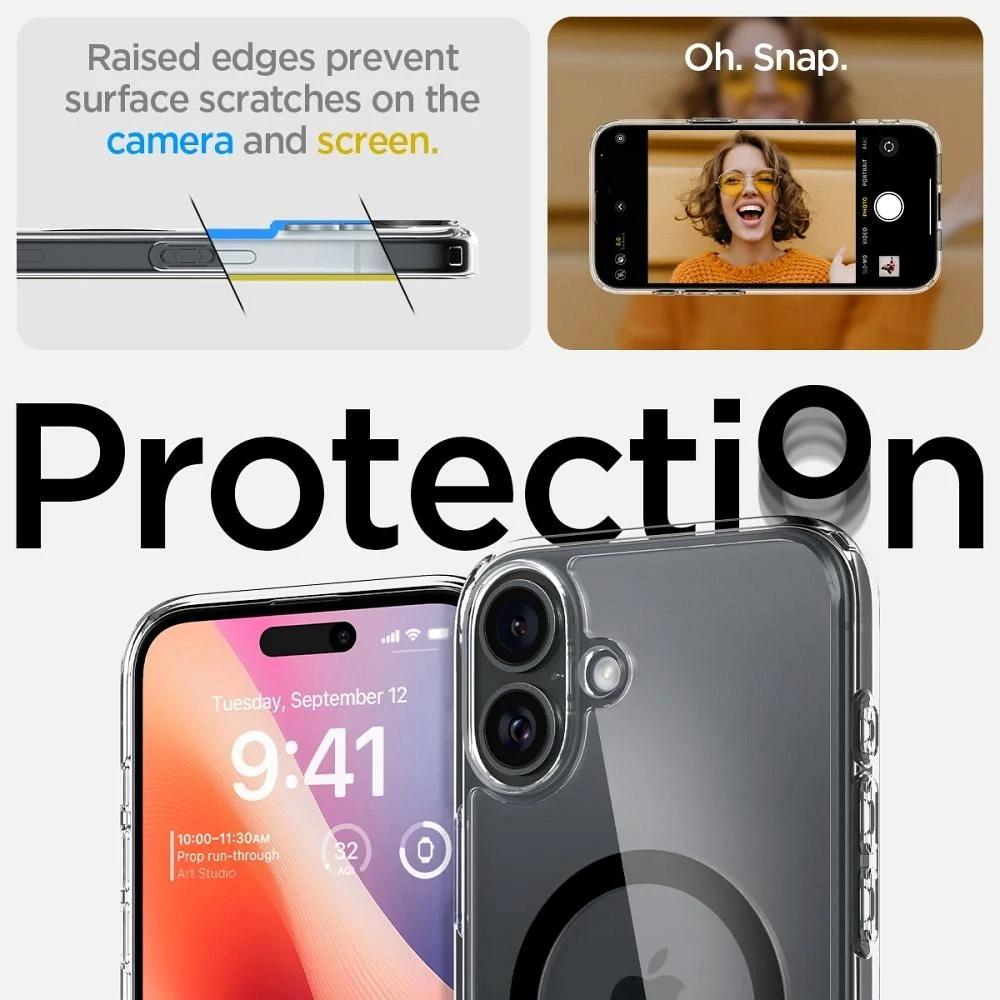 Odolnější pouzdro SPIGEN Ultra Hybrid Mag s MagSafe - Apple iPhone 16 Plus - Black