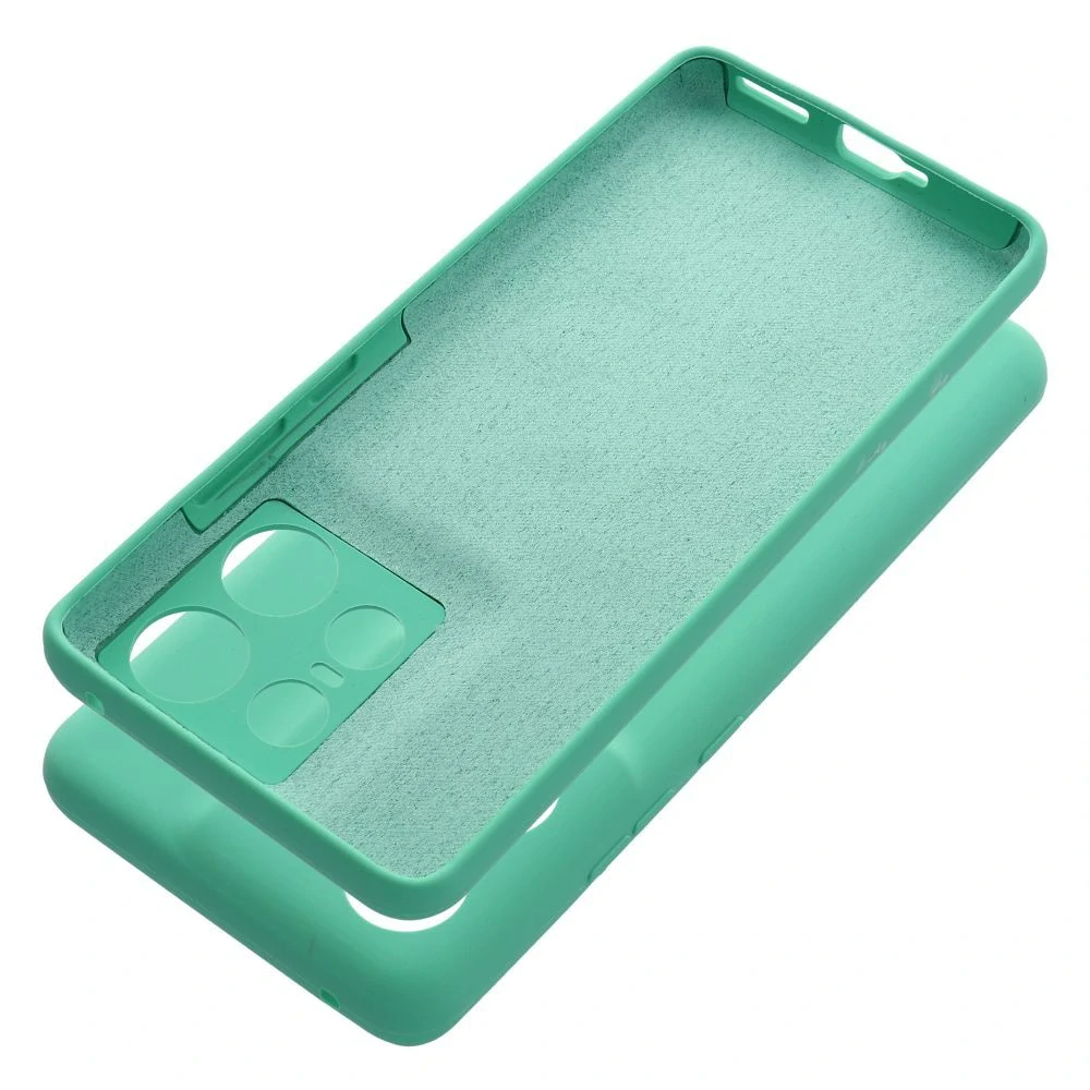 Silikonové pouzdro Coolcase SILICONE 2mm - Motorola Edge 50 Pro - Mátově zelené