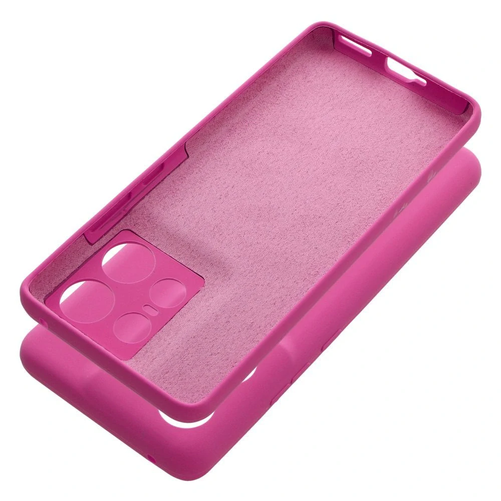 Silikonové pouzdro Coolcase SILICONE 2mm - Motorola Edge 50 Pro - Tmavě růžové