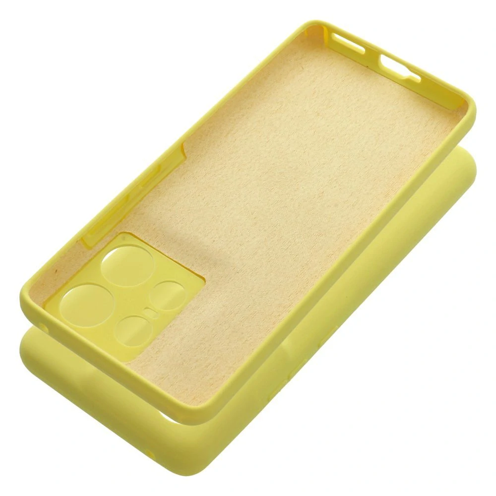 Silikonové pouzdro Coolcase SILICONE 2mm - Motorola Edge 50 Pro - Šťavňatě žluté