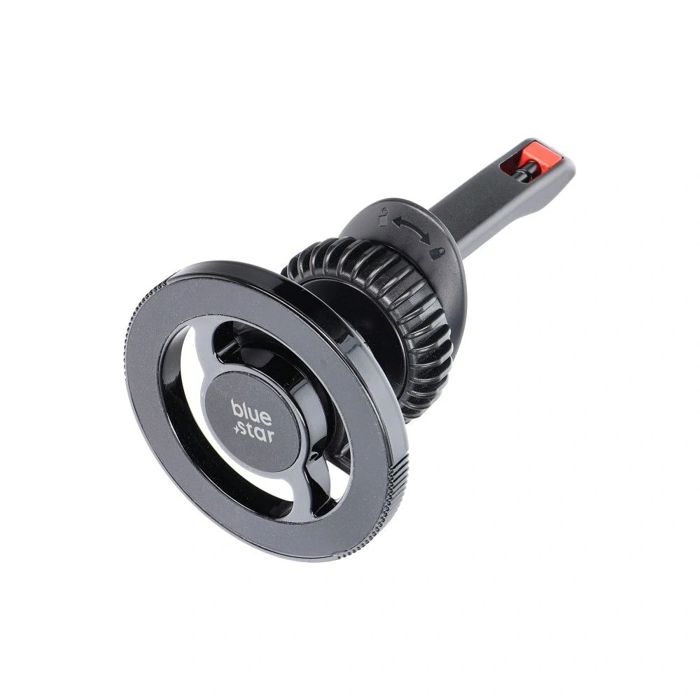 Univerzální magnetický držák BLUE STAR SMART LOCK X1 do mřížky ventilace s podporou MagSafe, černý