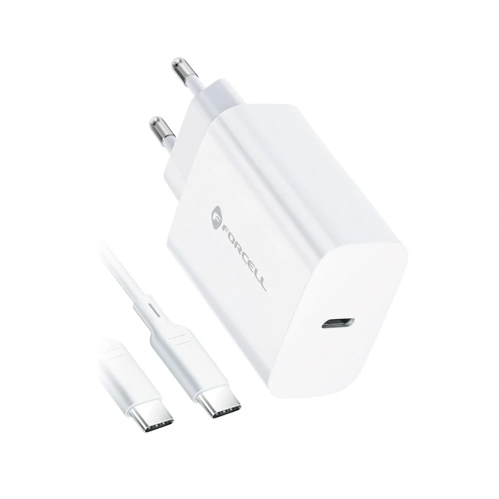 Forcell F-Energy 25W USB-C Rychlonabíječka - bílá