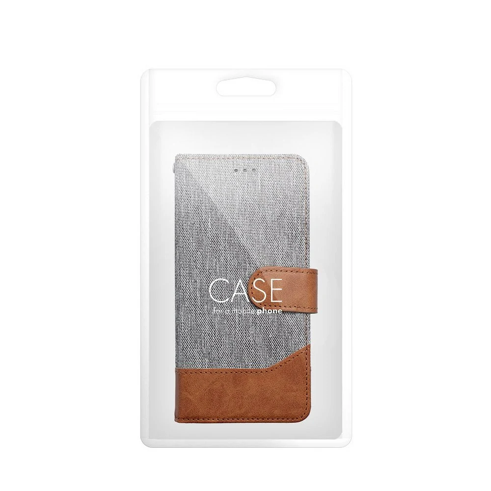 Flipové pouzdro Jeans Book Samsung Galaxy A35 5G – šedé