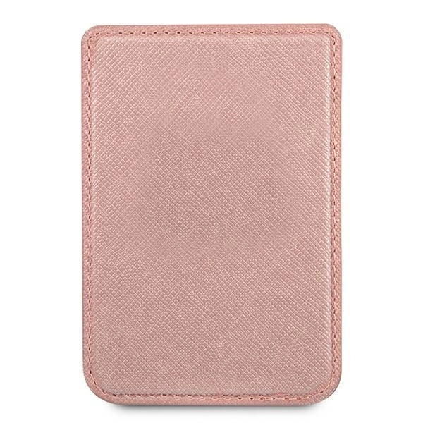 Magnetická peněženka Guess Wallet Saffiano Pink MagSafe GUWMSSASLPI 
