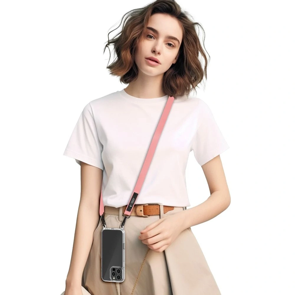 Tech-Protect C6S Crossbody Šňůrka 2v1 – růžová
