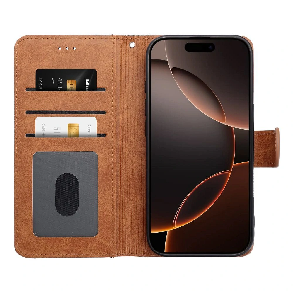 Flip pouzdro JEANS Book – Apple iPhone 16 Pro, černé