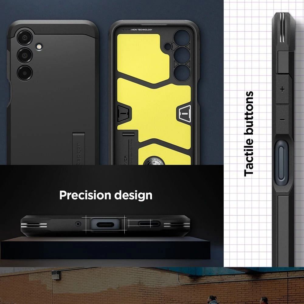 Odolné pouzdro Spigen Tough Armor – Samsung Galaxy A16 4G / 5G, černé