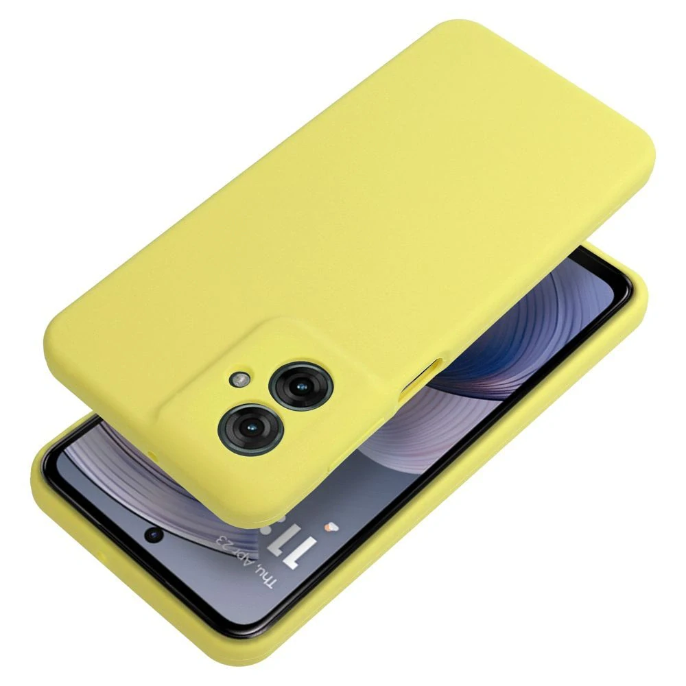 Silikonové pouzdro Silicone 2mm – Motorola G55 5G, žluté