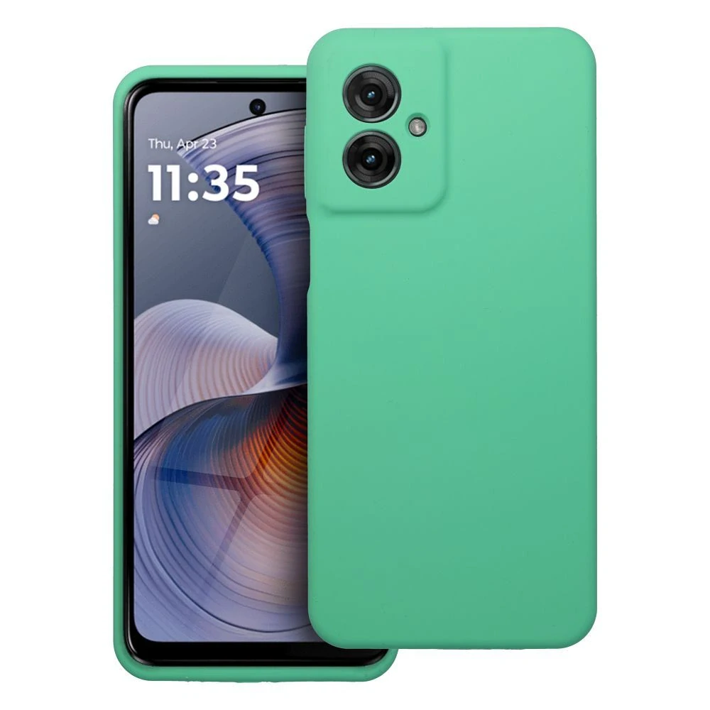 Silikonové pouzdro Silicone 2mm – Motorola G55 5G, mentolové