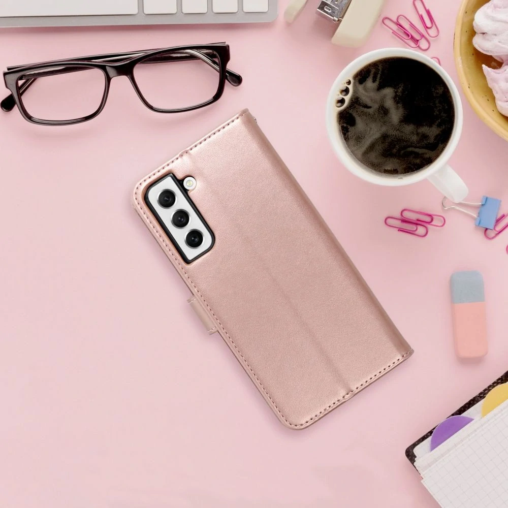 Flip pouzdro MEZZO Book – Xiaomi Note 14 5G rose gold lapač snů