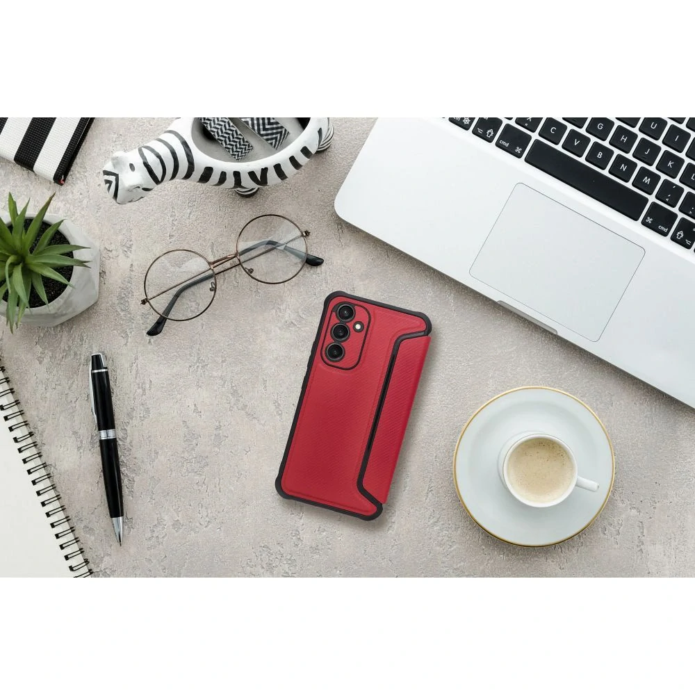 Flipové pouzdro RAZOR Book – Galaxy A36 5G, červené