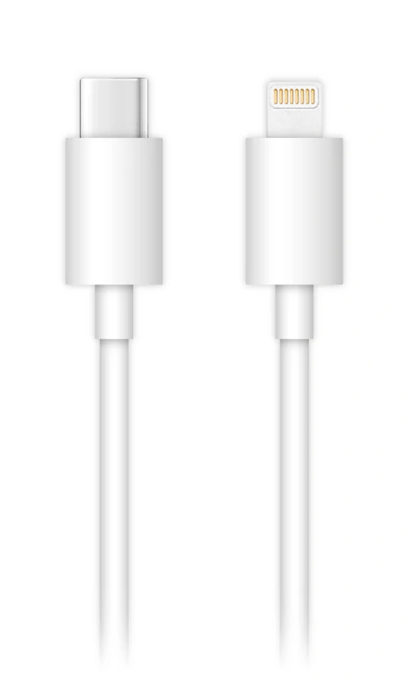 A-MAX USB-C/Lightning kabel 1,2m 3A – bílý