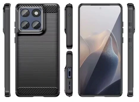 Odolné pouzdro Carbon na Motorola Edge 60 Fusion – černé