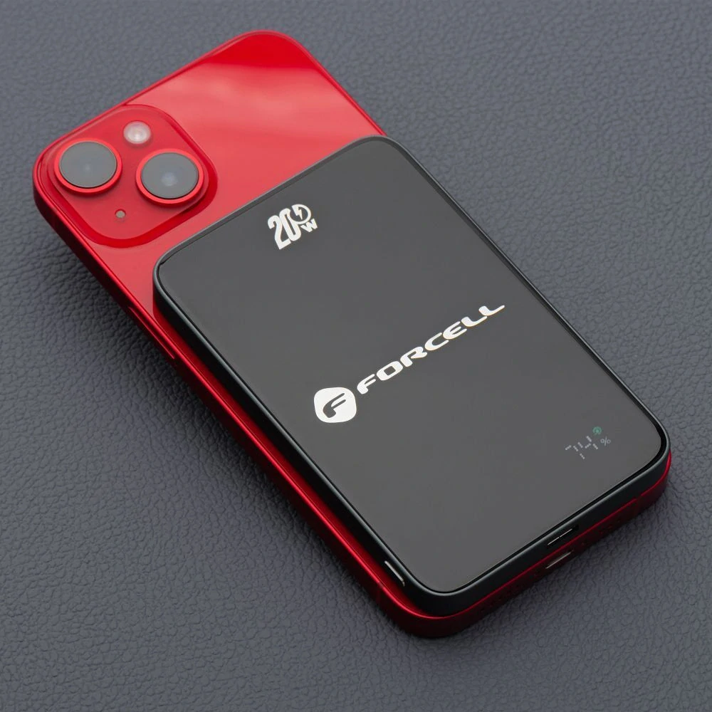 Powerbanka Forcell F-Energy F5K8 MagSafe 5 000 mAh - černá