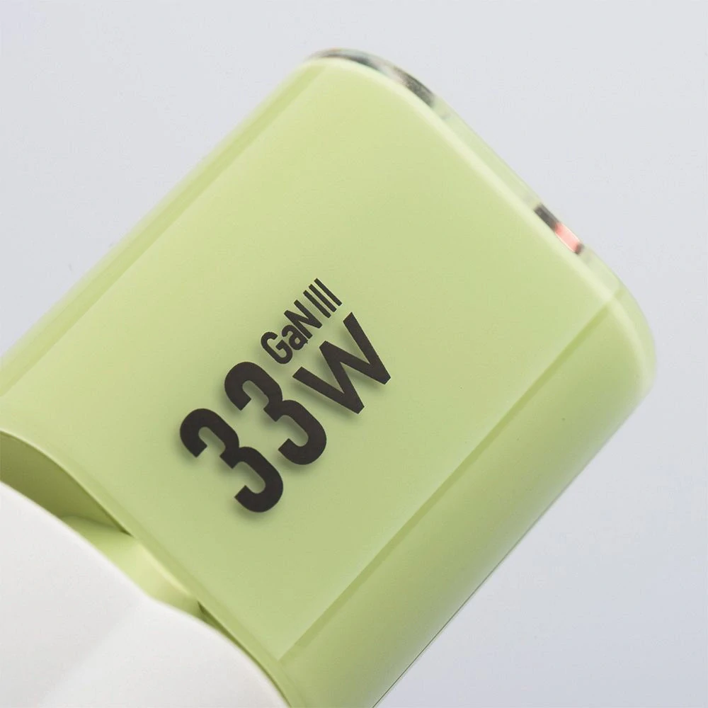 Nabíječka Forcell GaN III 33W + USB-C kabel - zelená