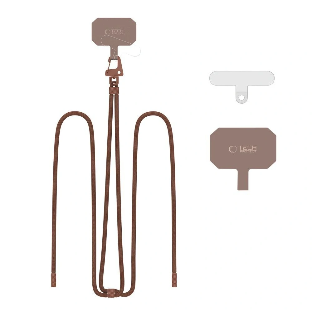 Šňůrka na mobil Tech-Protect C5S Crossbody – hnědá