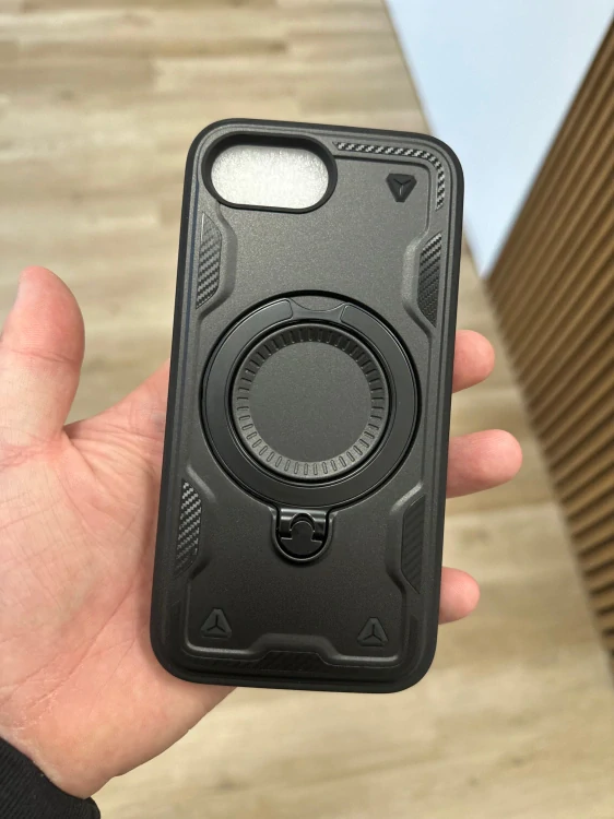 Frost Armor odolný kryt iPhone 16e / iPhone 17e – černý obal