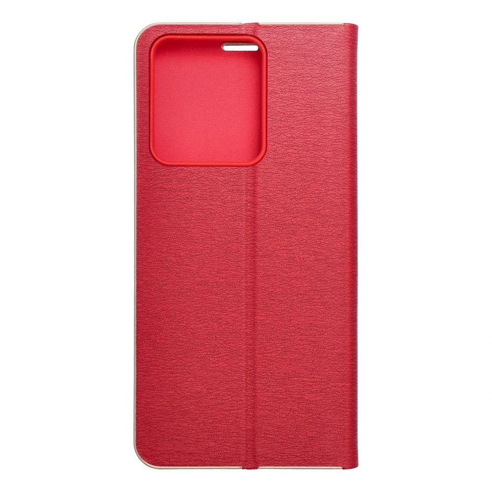 Flip pouzdro LUNA Book Gold na mobil Xiaomi Redmi 15C – červené