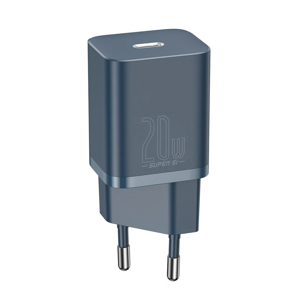 Rychlonabíječka Baseus Super Si 1C 20W + USB-C – Lightning 1 m – modrá