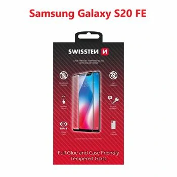 Swissten ochranné sklo CASE FRIENDLY pro Samsung S20 FE – černé 8595217474307