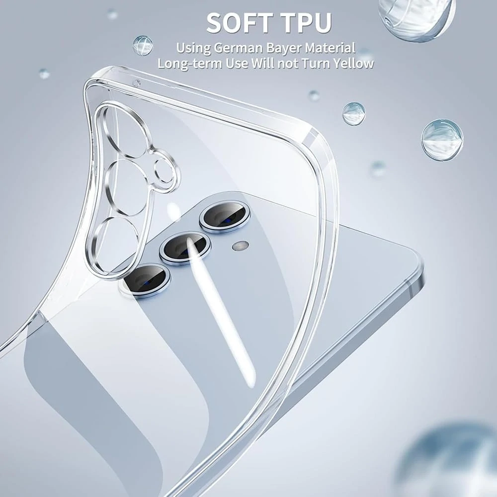 Ultratenký kryt BACK CASE Ultra Slim 0,5 mm pro Samsung Galaxy S25 FE – transparentní