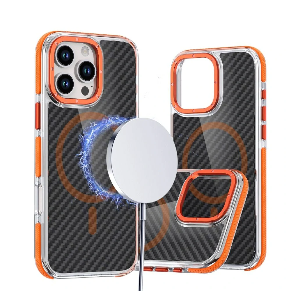 Pouzdro Fiber MagSafe Xiaomi Redmi A5 – oranžové