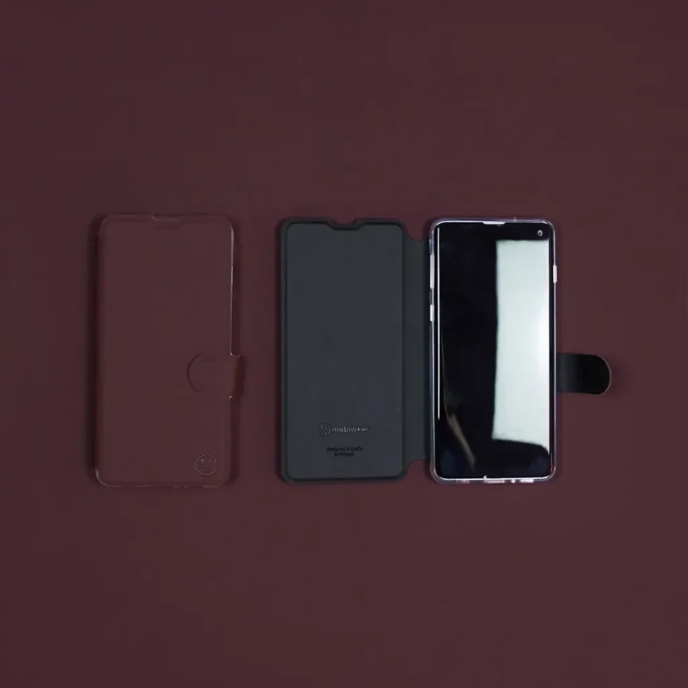 Flip pouzdro Mobiwear Soft Touch Xiaomi Poco X6 Pro – vínové