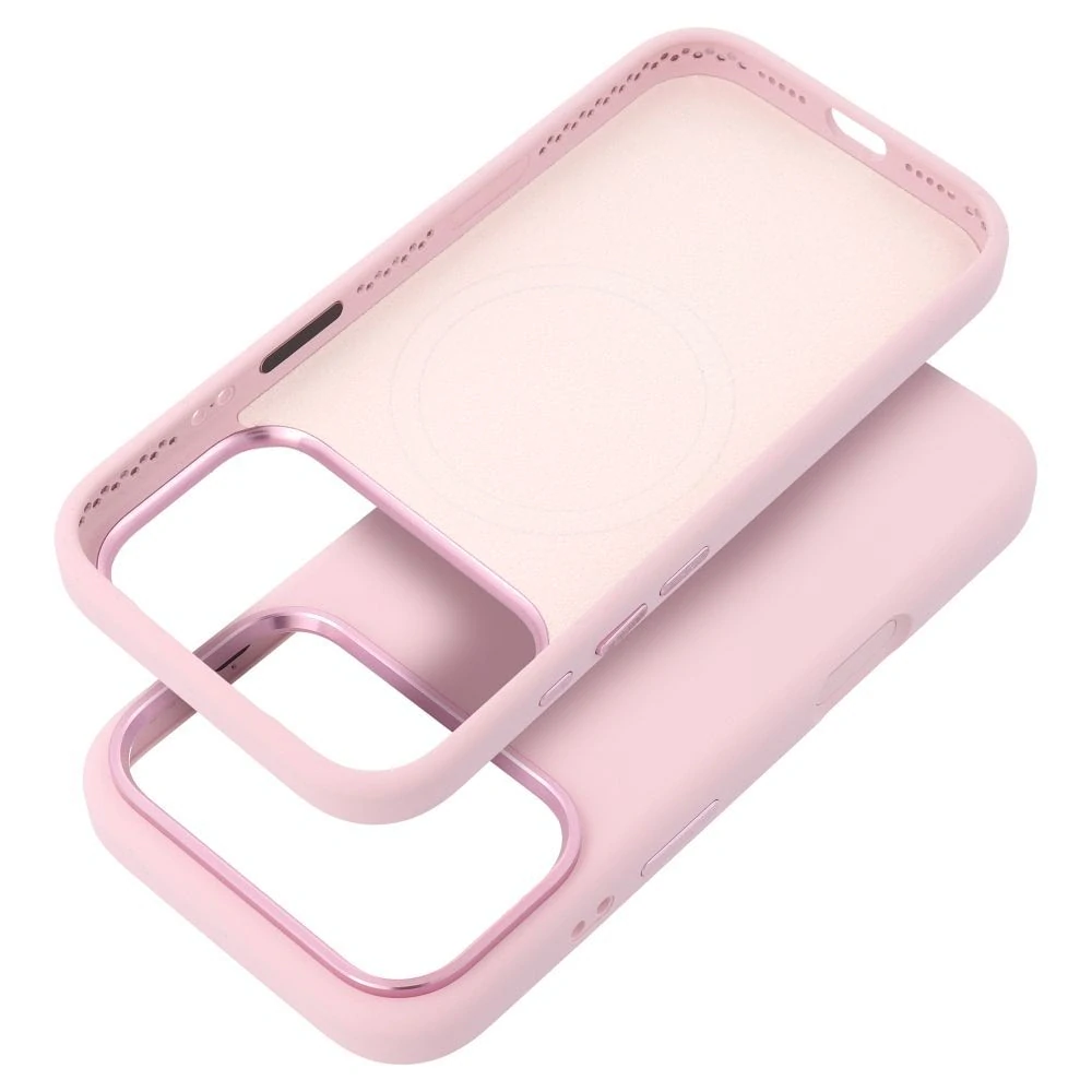 Kryt na mobil iPhone Air Forcell F-Protect Frame růžový s MagSafe
