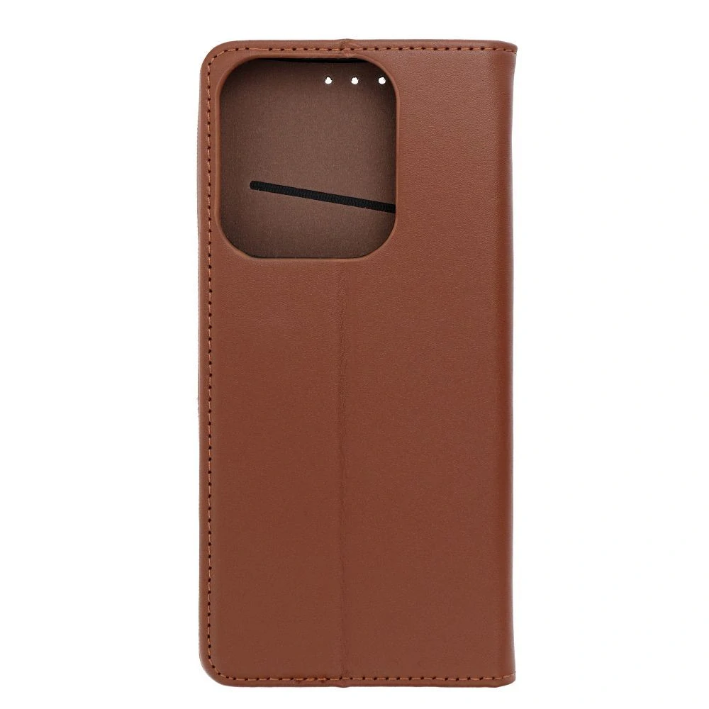 Kožené flip pouzdro na mobil Xiaomi Redmi 15C Smart Pro Book hnědé