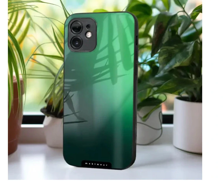 Lesklý kryt Mobiwear Glossy - Motorola Edge 60 Pro - Zelený - VÝPRODEJ