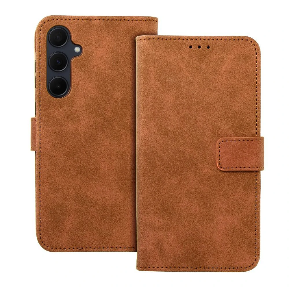 Flip pouzdro TENDER Book Samsung Galaxy A37 5G Hnědé