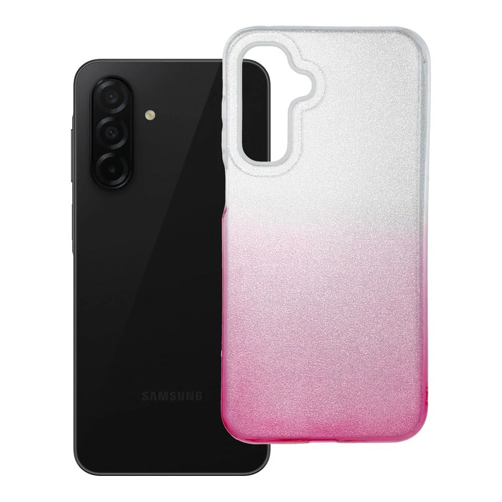 Lesklý kryt na mobil Samsung Galaxy A57 5G - Shining růžový transparentní