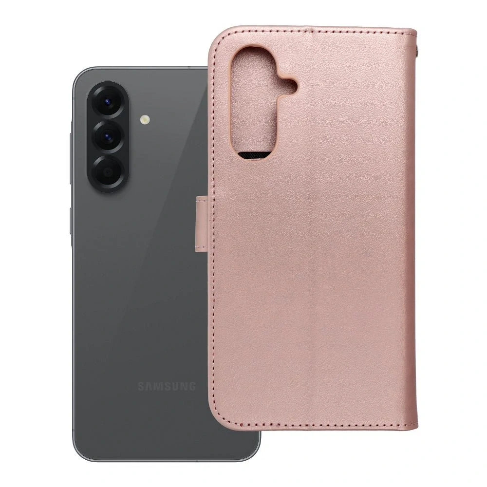 Flip pouzdro na mobil Samsung Galaxy A57 5G - MEZZO Book lapač snů zlatá růžová