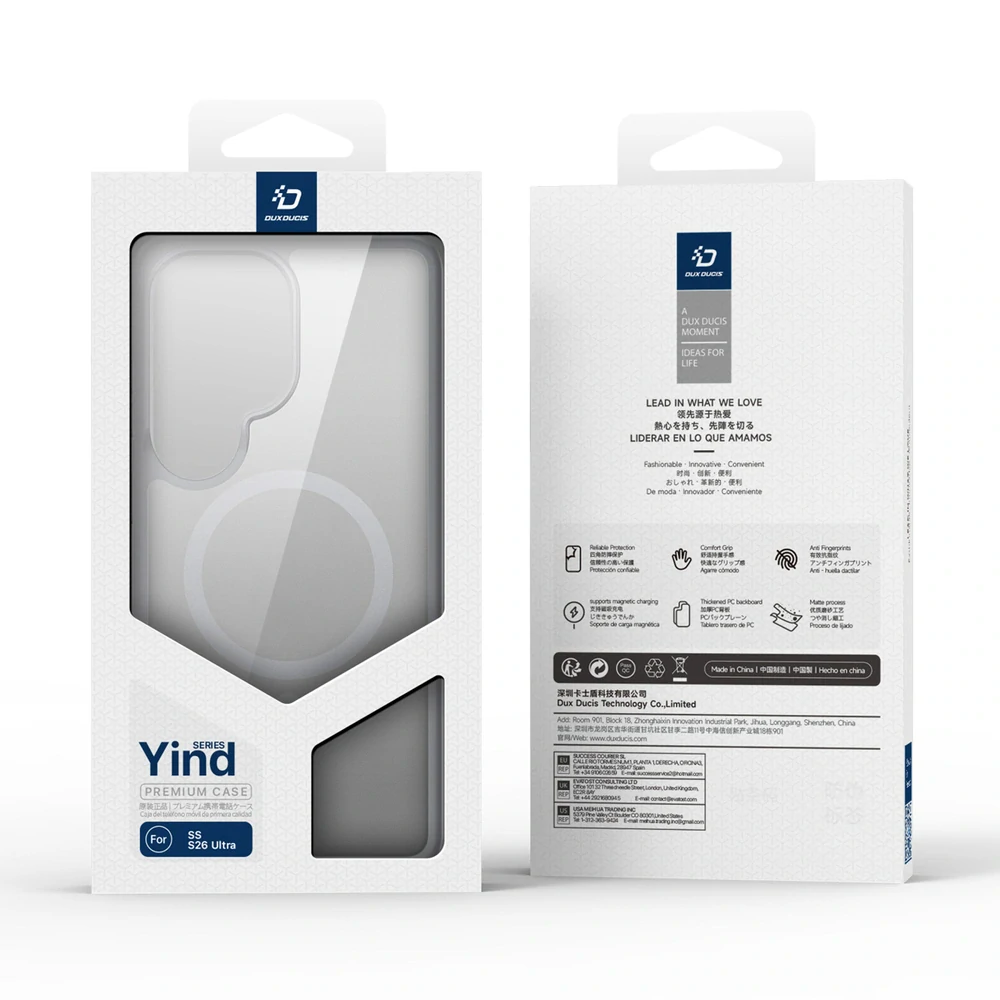 MagSafe kryt na mobil Samsung Galaxy S26 Ultra - Dux Ducis Yind šedý