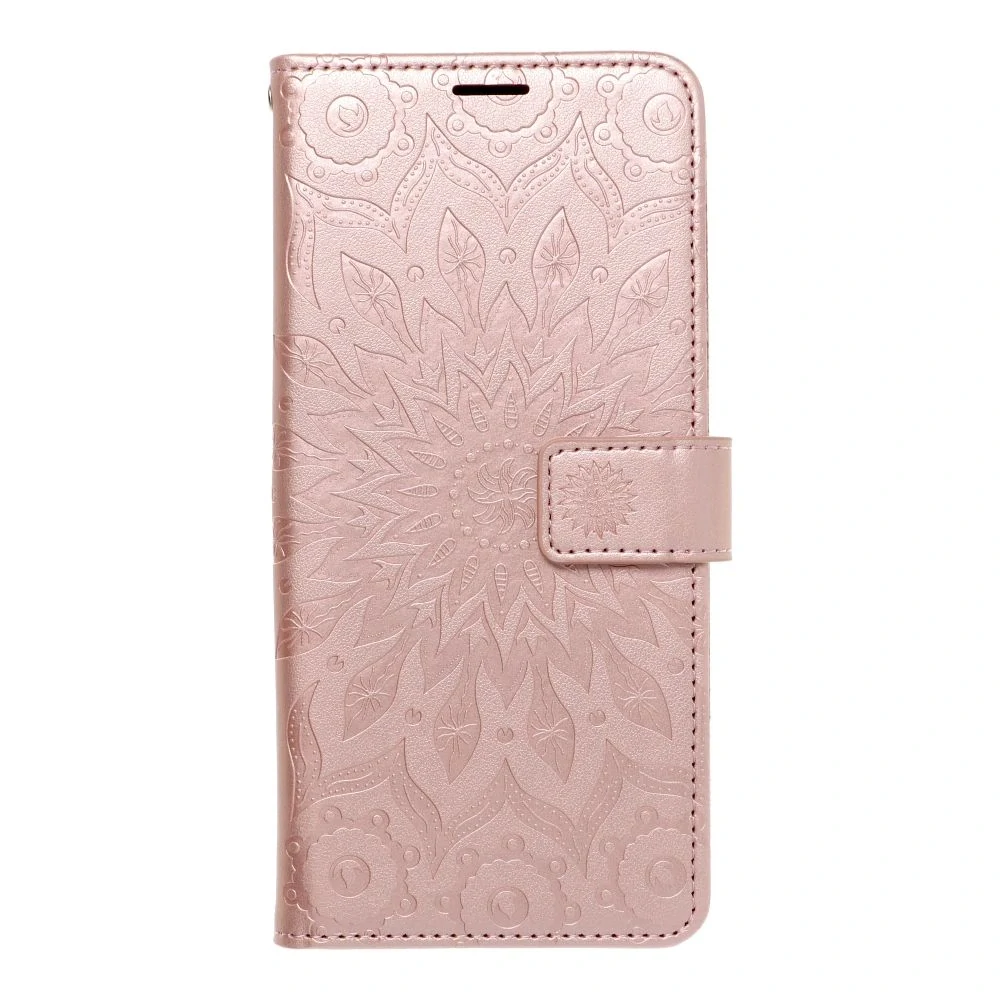 Flip pouzdro na mobil Xiaomi Redmi Note 15 Pro 5G - MEZZO Book mandala zlatě růžové