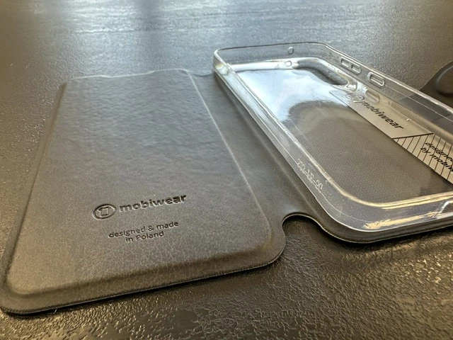 Flipové pouzdro Mobiwear - Samsung Galaxy S23 FE - VP68S Modrý odstín - trochu polité saponátem