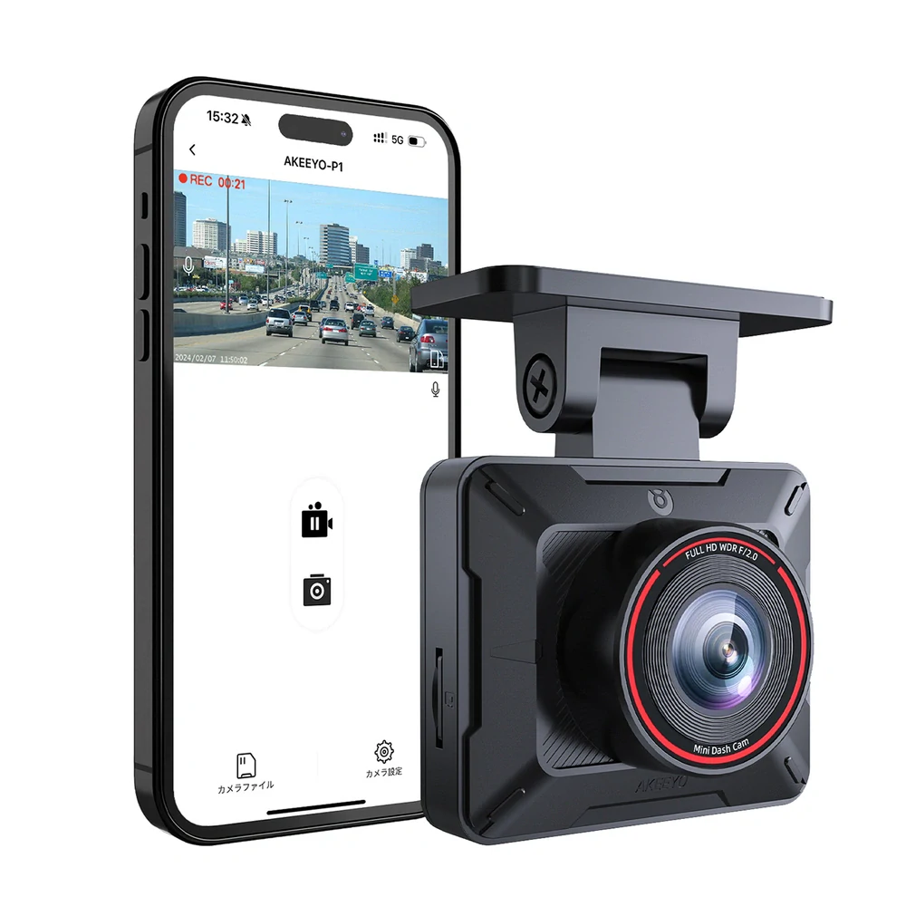 Autokamera AKEEYO P1 Full HD WiFi černá