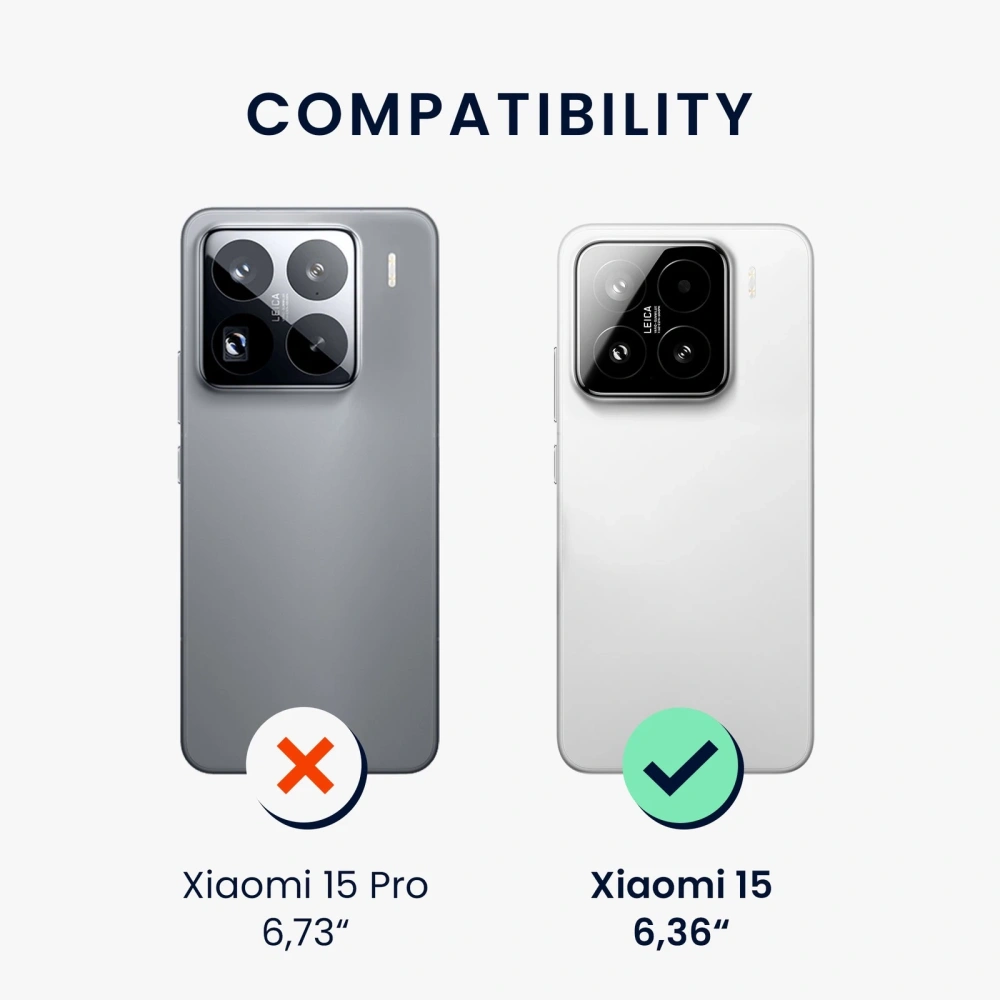 Matný silikonový kryt Xiaomi 15 s ochranou fotoaparátu