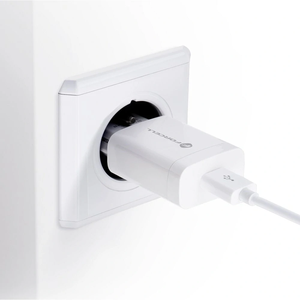 Rozpojitelná nabíječka do sítě Forcell s USB-C a funkcí Quick Charge 3.0, 2,4A
