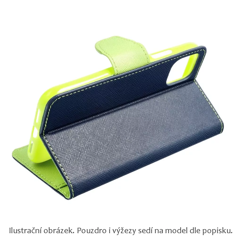 Flipové pouzdro na mobil Coolcase Fancy Book Samsung Galaxy A72 modré