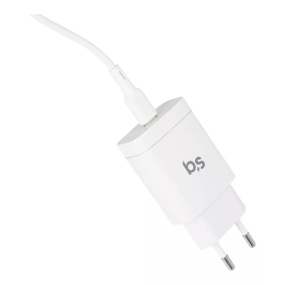 Rozpojitelná rychlá nabíječka do sítě Blue Star (1492) s konektorem Apple Lightning - USB-C 3A 18W QC 4.0 a PD pro iPhone 12, iPhone 11, iPhone XS