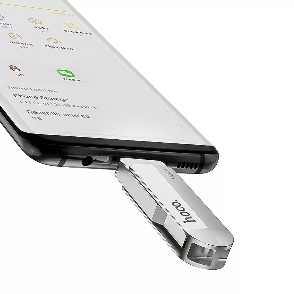 Fleška USB Flash disk HOCO UD10 s kapacitou 32 GB USB 3.0 s konektorem USB a USB-C