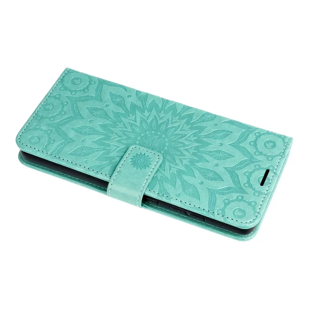 Flipové pouzdro Coolcase Mezzo na mobil Samsung Galaxy S20 FE - Mandala green
