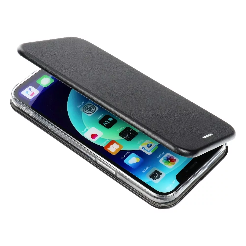 Otevírací flipové pouzdro Coolcase Elegance na mobil Apple iPhone 13 Pro Max Černé