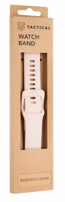 Tactical 796 Pink Náhradní silikonový pásek / řemínek s přezkou k hodinkám Apple Watch 1 / 2 / 3 / 4 / 5 / 6 / 7 / SE 42 / 44 / 45 mm